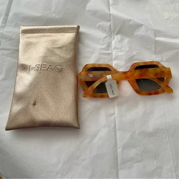I-Sea Joni Polarized Sunglasses Honey Amber Tortoiseshell NEW WITH TAGS - Picture 2 of 4